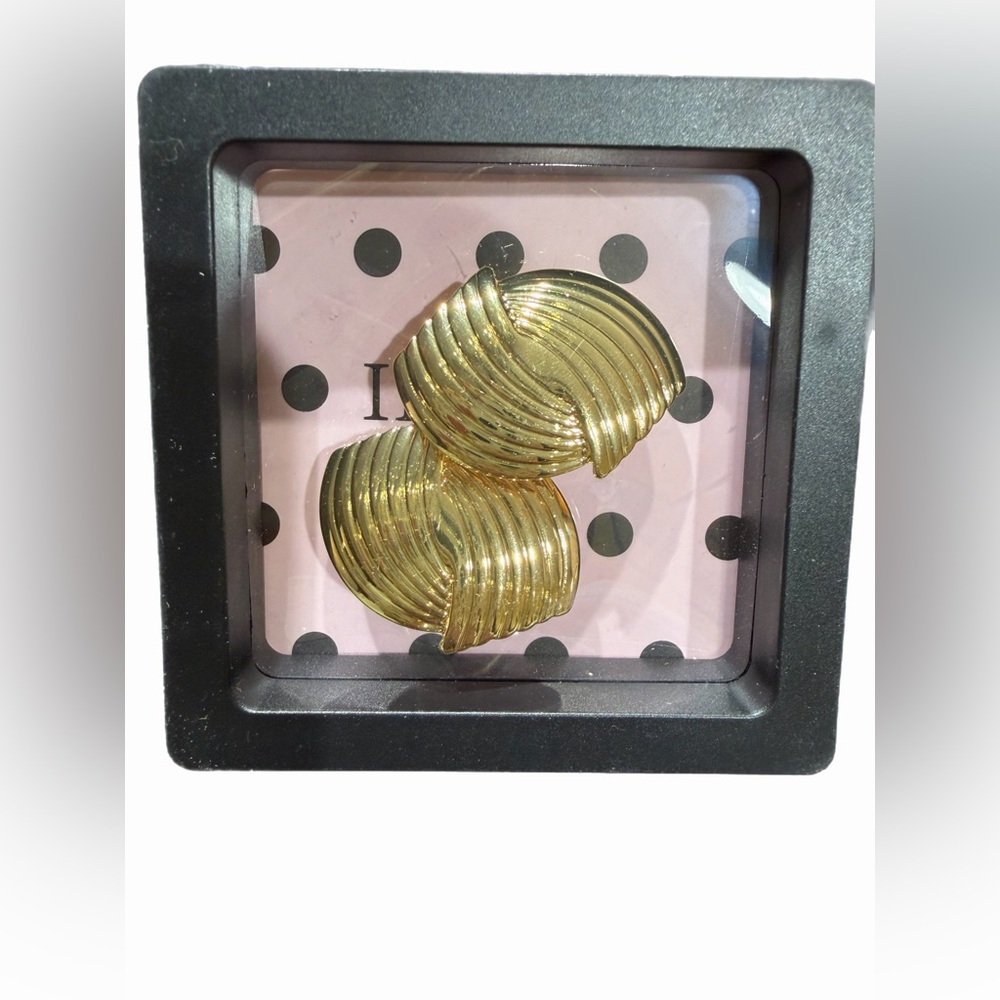 14k Gold Plated Vintage Textured Earring studs